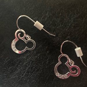 Disney Mickey Mouse Silvertone Earrings